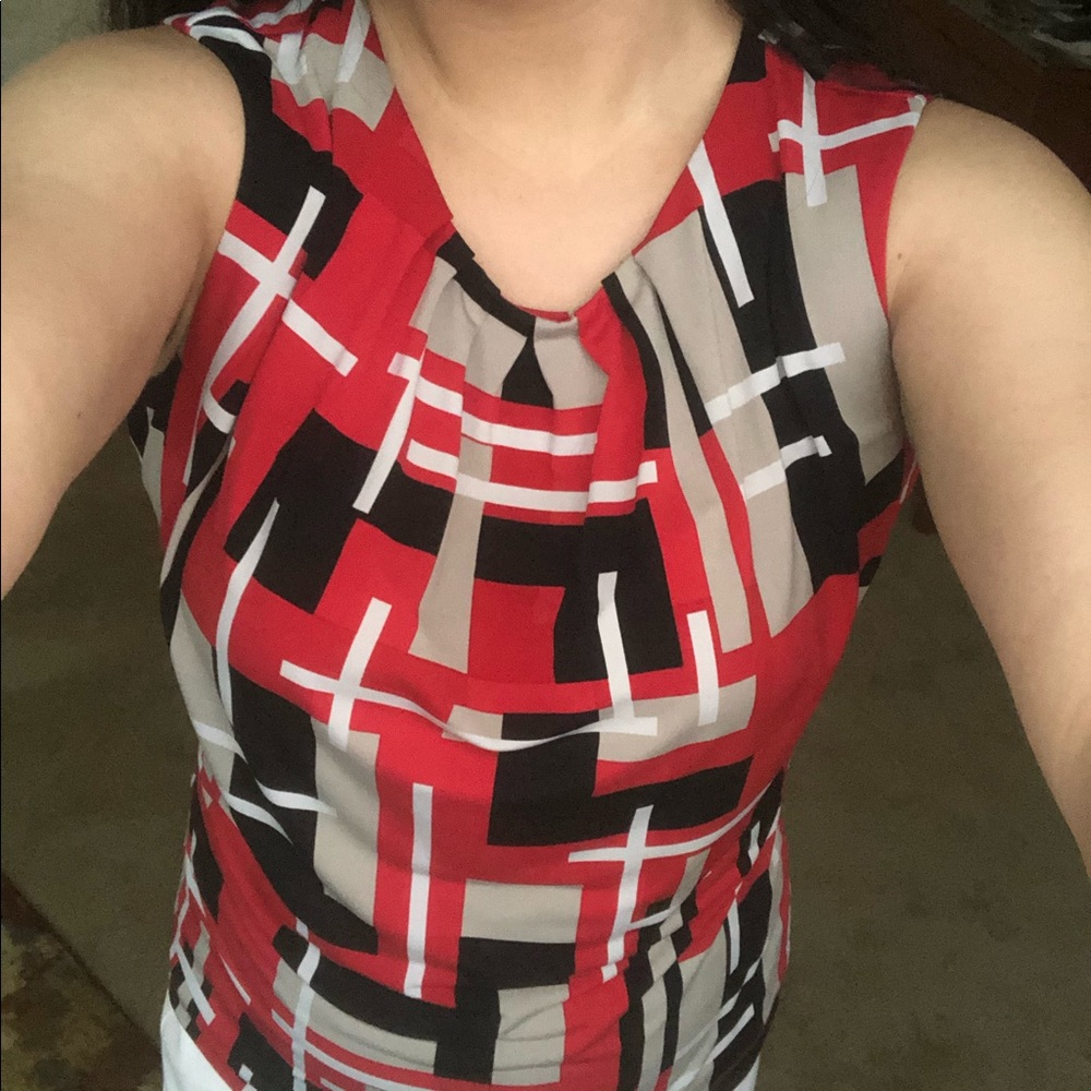 Black and Red Calvin Klein top